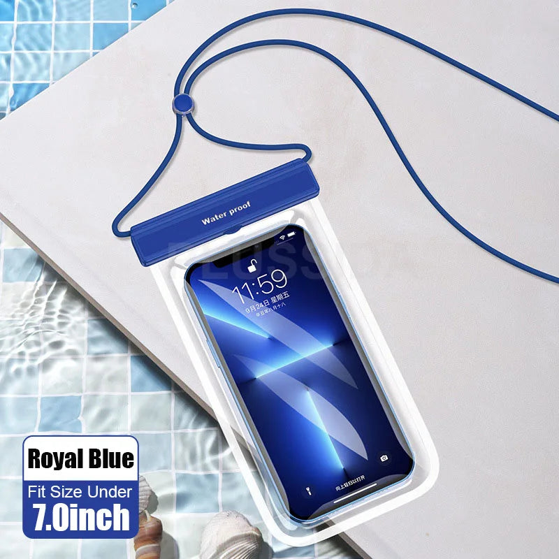 AquaShield Phone Pouch For iPhone 15 16 17 Pro Max Samsung S25 Ultra S24 Plus Xiaomi poco f5