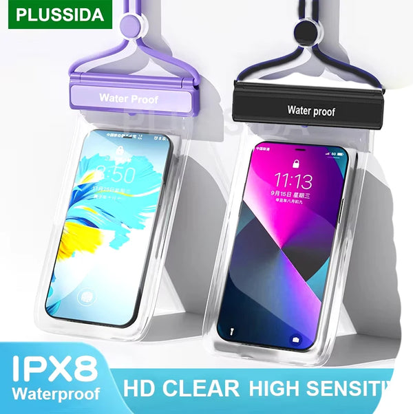 AquaShield Phone Pouch For iPhone 15 16 17 Pro Max Samsung S25 Ultra S24 Plus Xiaomi poco f5